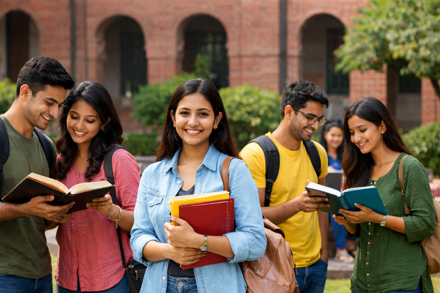 Indian college students on campus representing changes in higher education beyond UGC and NAAC